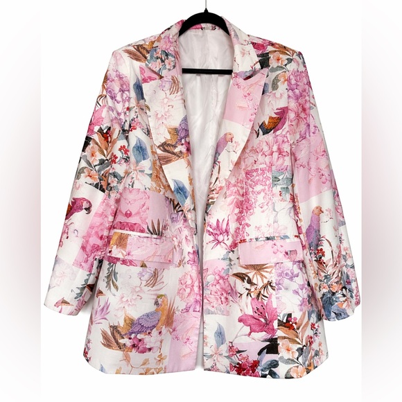 Jackets & Blazers - Women’s Tropical Blazer Size XXL